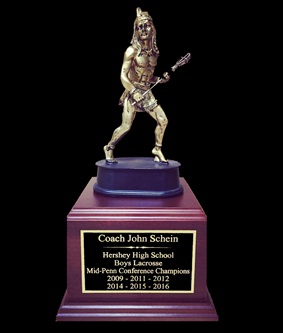 LSPRNA-8 Nativer American Resin Figure with Wood Base